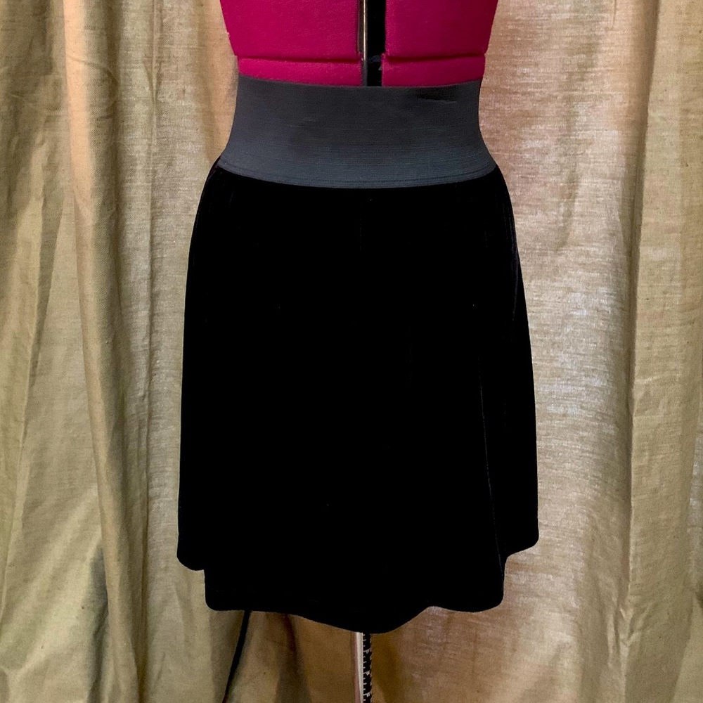 Chinese Laundry black velvet skirt (size 4)